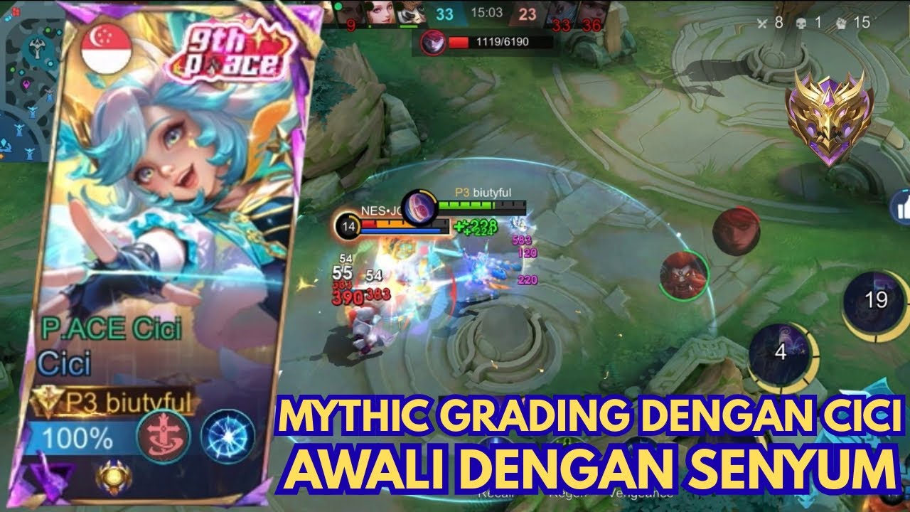 MARI AWALI MYTHIC GRADING DENGAN CICI 💯 SEMOGA BERKAH SEMOGA REJEKI #MLBBGoldenMonth #MLBBCreator