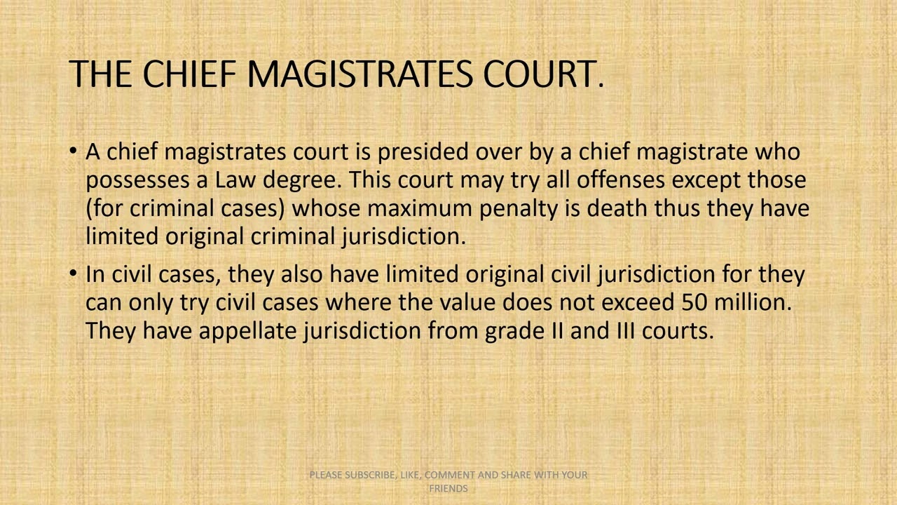 Courts and the court system in Uganda