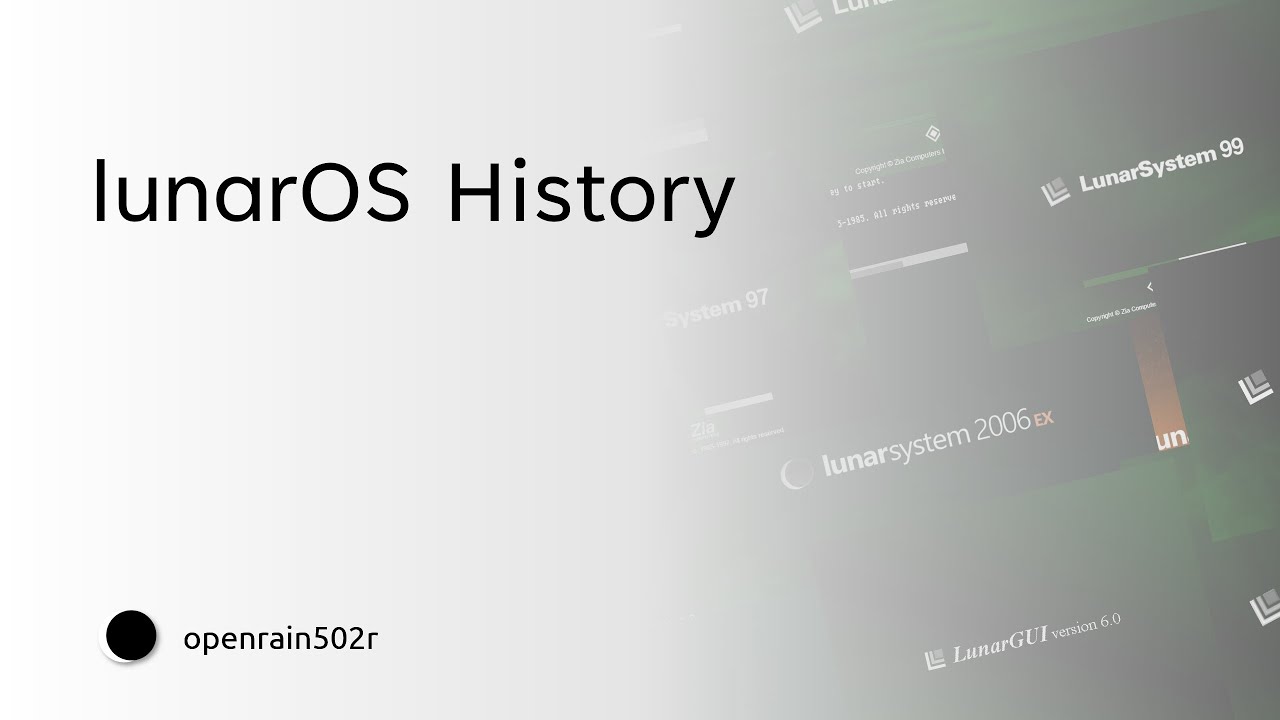 lunarOS History