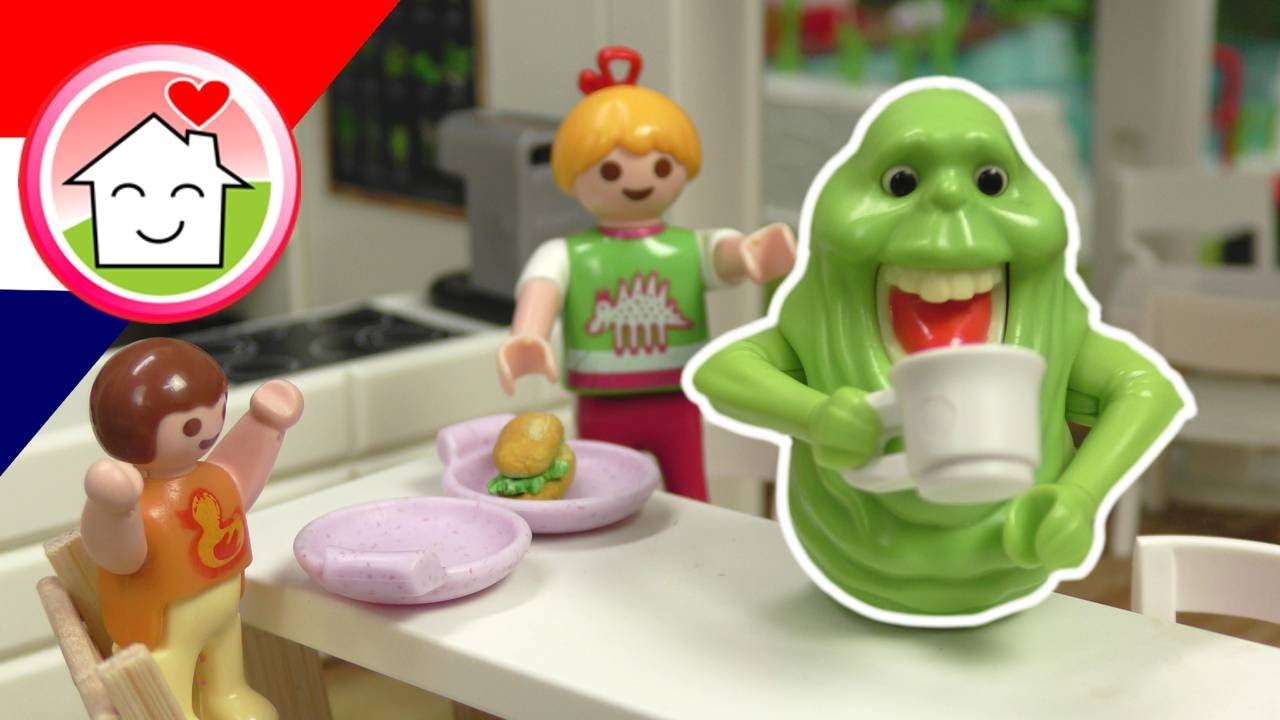 Playmobil filmpje Nederlands Slimer bij de familie Huizer
