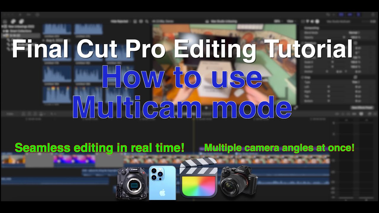 Как монтировать видео с нескольких ракурсов в режиме Multicam в Final Cut Pro!