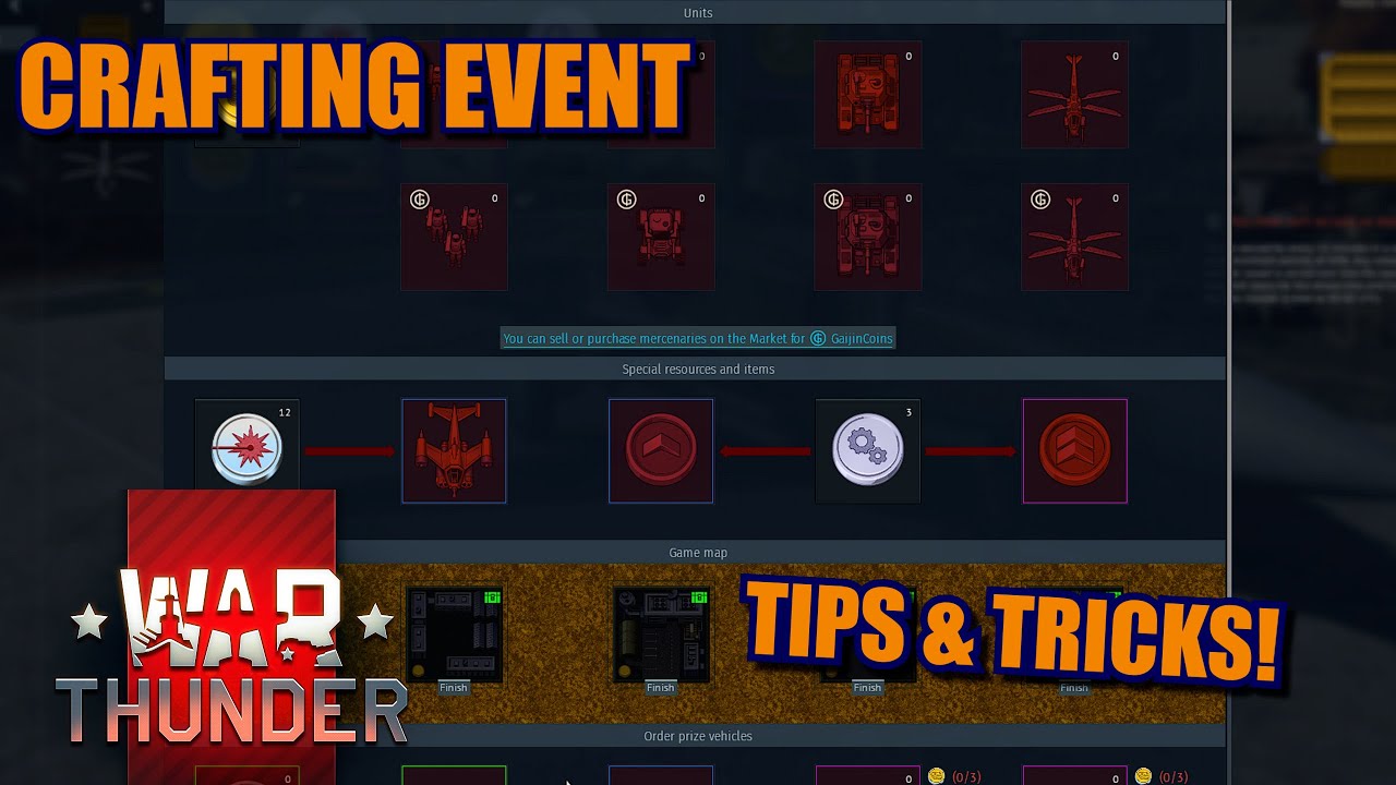 War Thunder THE BATTLE FOR ARACHIS crafting event! How it works and tips and tricks!