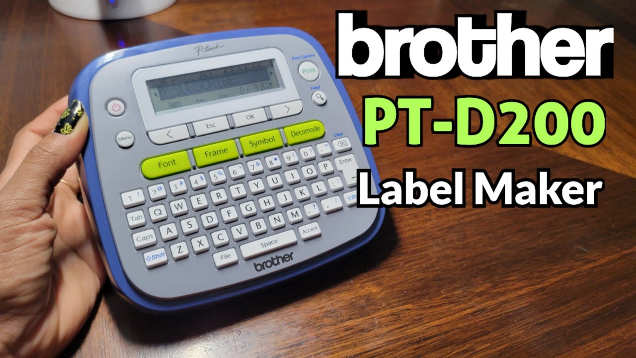 Best way to print labels | Brother PT D200 label maker Review