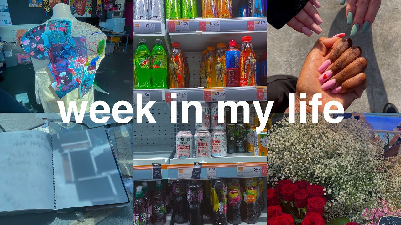 COLLEGE VLOG📚💐 a level student, art, crystals - ep2