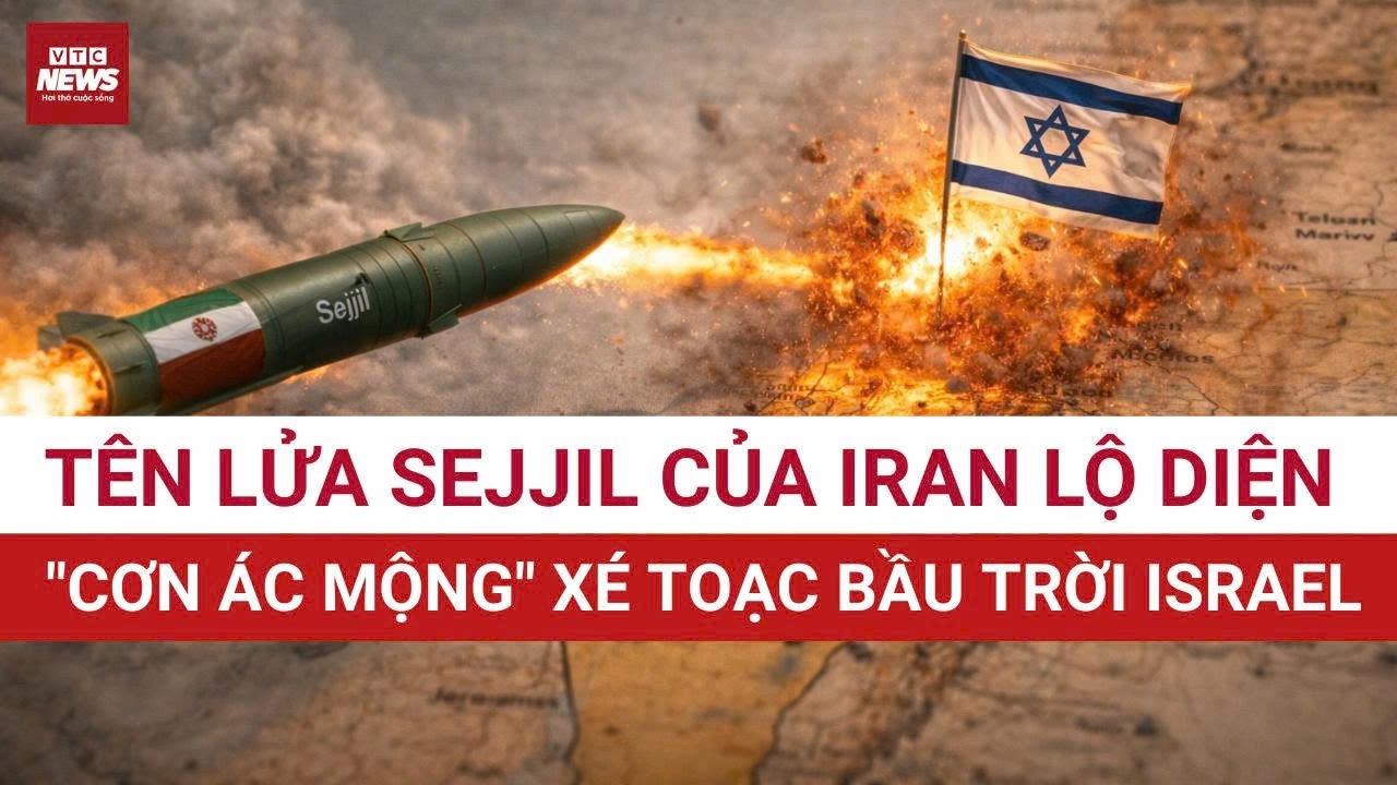 Tên lửa Sejjil: “Át chủ bài” đầy nguy hiểm của Iran tham chiến, xé toạc lưới phòng không Israel!!!