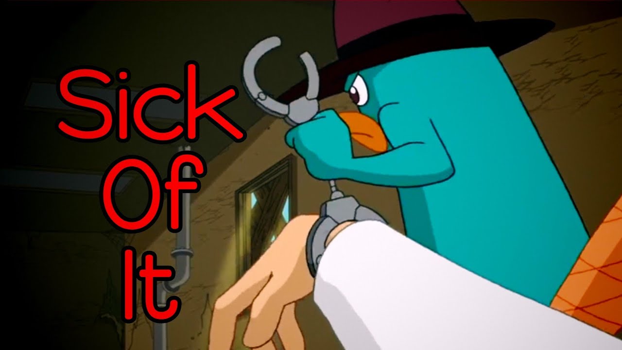 Perry The Platypus being completely done for 5 minutes straight