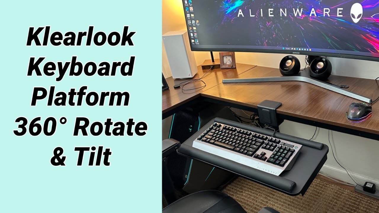 Extra Space Provided for your Desk / Klearlook Keyboard Tray KT03PRO / Must have for Standing Desk
