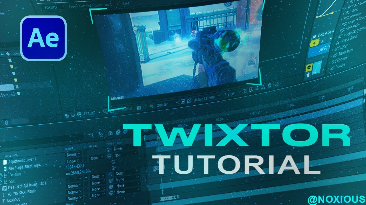 Twixtor Tutorial丨Super Slowmotion Effect for Montages丨After Effects