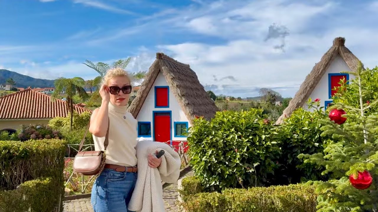 Сантана, Мадейра 🇵🇹 Как выглядит реальный город? Прогулка на авто и пешком