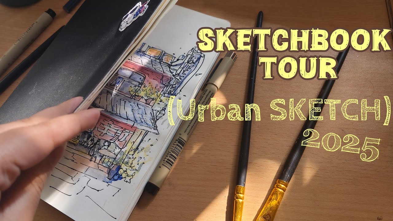 Urban Ink Sketches of City Life & Architecture☘️