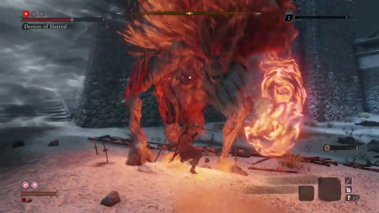 Sekiro: Demon of Hatred - Demon Bell, No Kuro's Charm, Base Vitality/Posture, No Damage