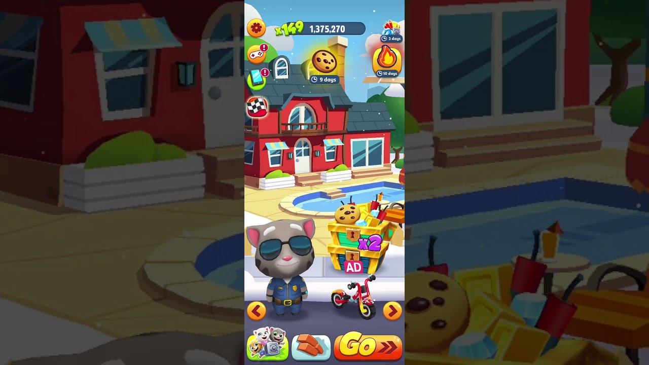 Officer Tom in Talking Tom Gold Run 