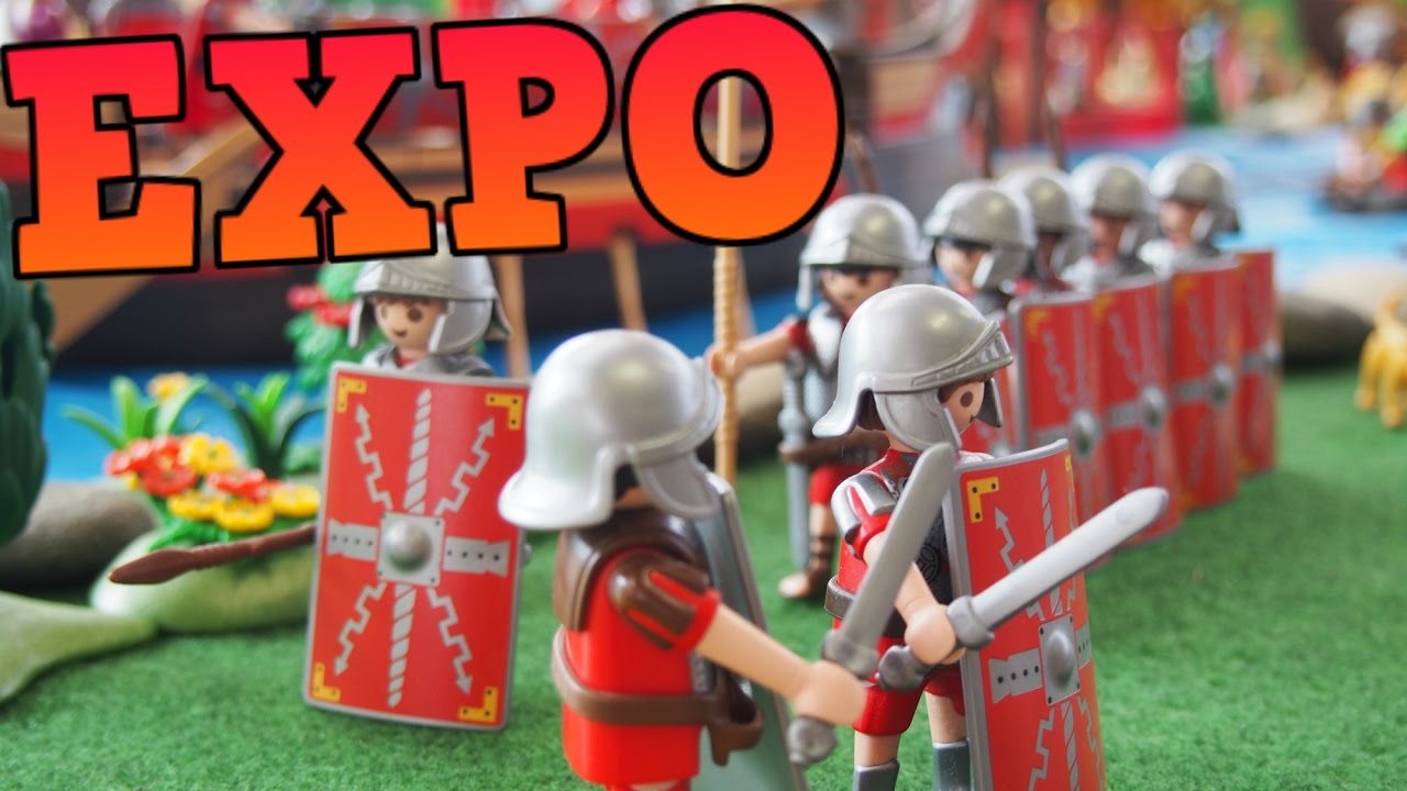 EXPOSITION PLAYMOBIL - ville playmobil romain - film playmobil français