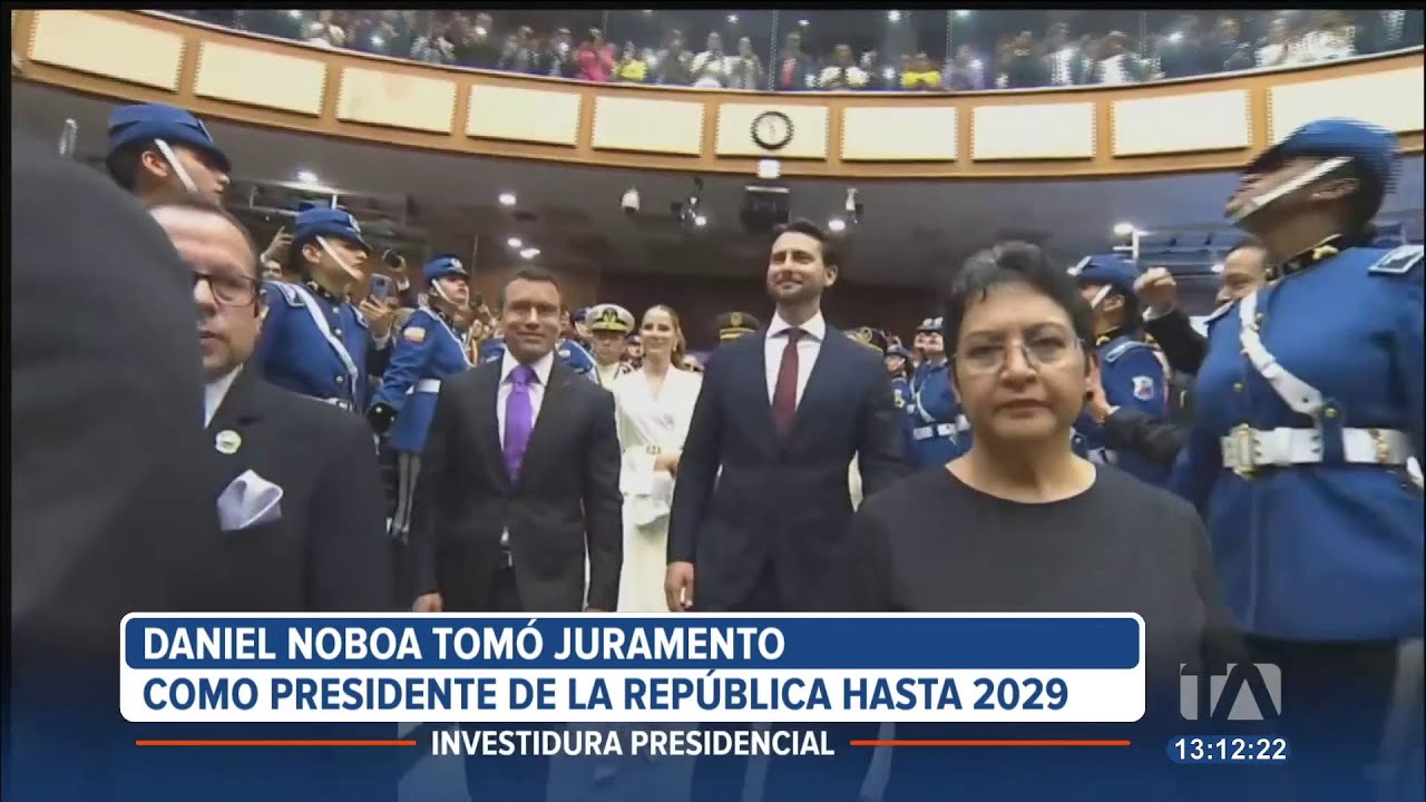 Así fue la posesión de Daniel Noboa y María José Pinto