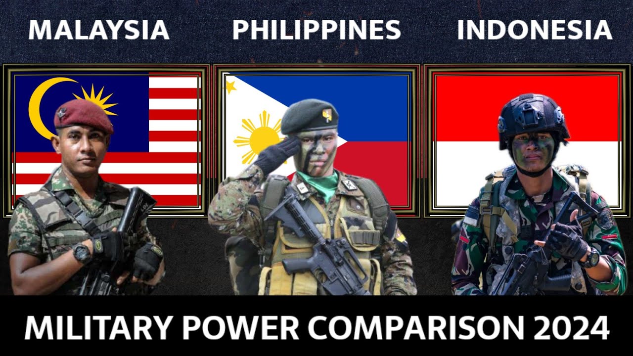 Malaysia vs Philippines vs Indonesia - Military Power Comparison 2024