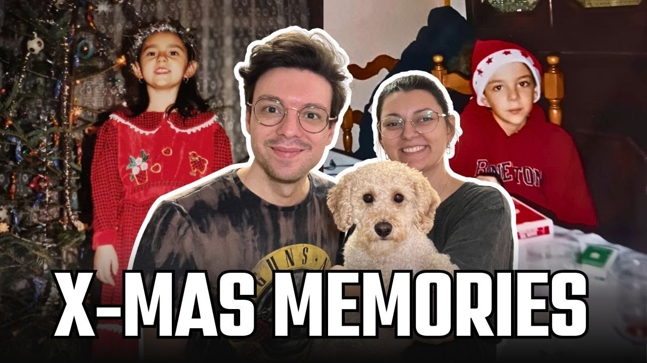 We Saw Each Other's Childhood Christmas Photos for the FIRST TIME! | Vlogmas Day 9 🎄