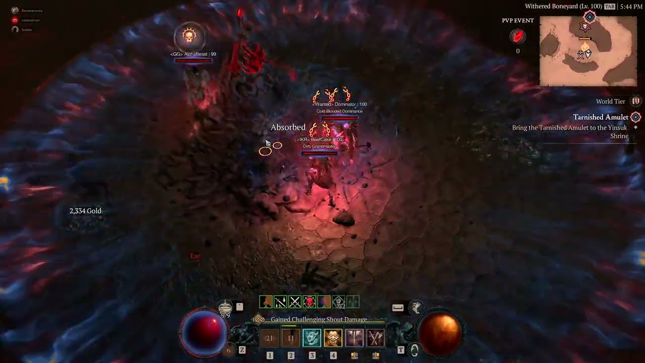 First time PvPing got jumped by 3 went back with cool downs! Diablo 4 PvP barbarian testing