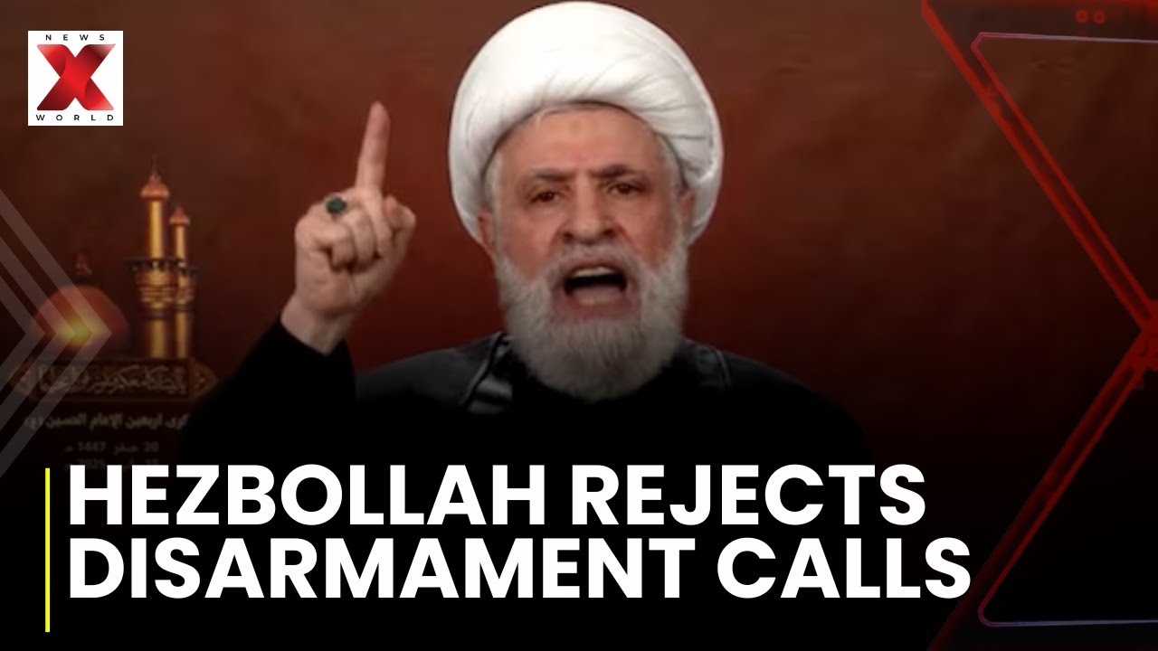 ISRAELI-AMERICAN PLAN: Naim Qassem criticizes Israel-Hezbollah Ceasefire Violation | NewsX World