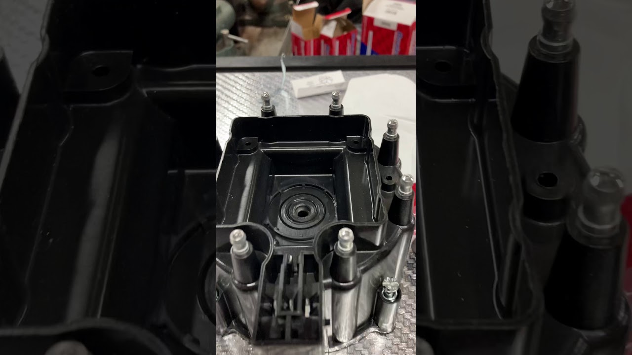 Distributor cap and coil install on HEI system.
