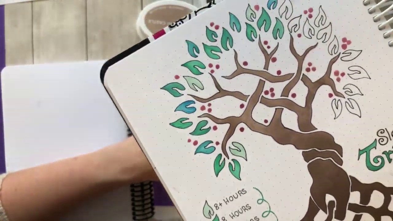 Mood and Habit Tracker in the Canvo Bullet Journal