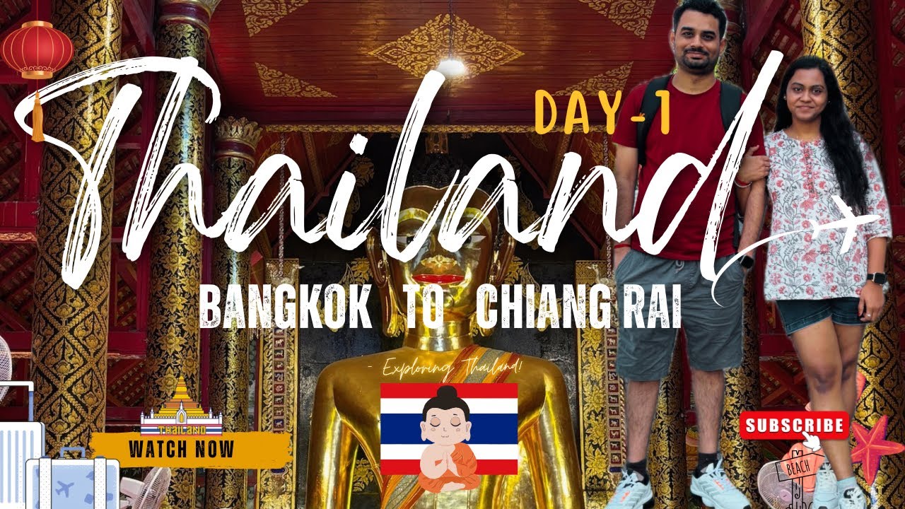 Part-1 Exploring ChiangRai ತಾಯ್ನಾಡಿಂದ Thailand:Sonali & Akshay's budget Travel Series🇹🇭✈️💸#kannada