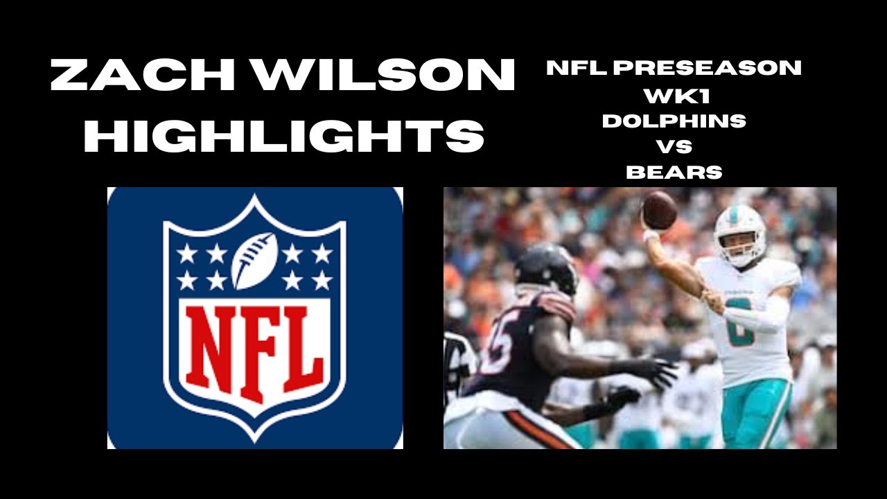 Zach Wilson NFL Highlights Bears vs Dolphins 