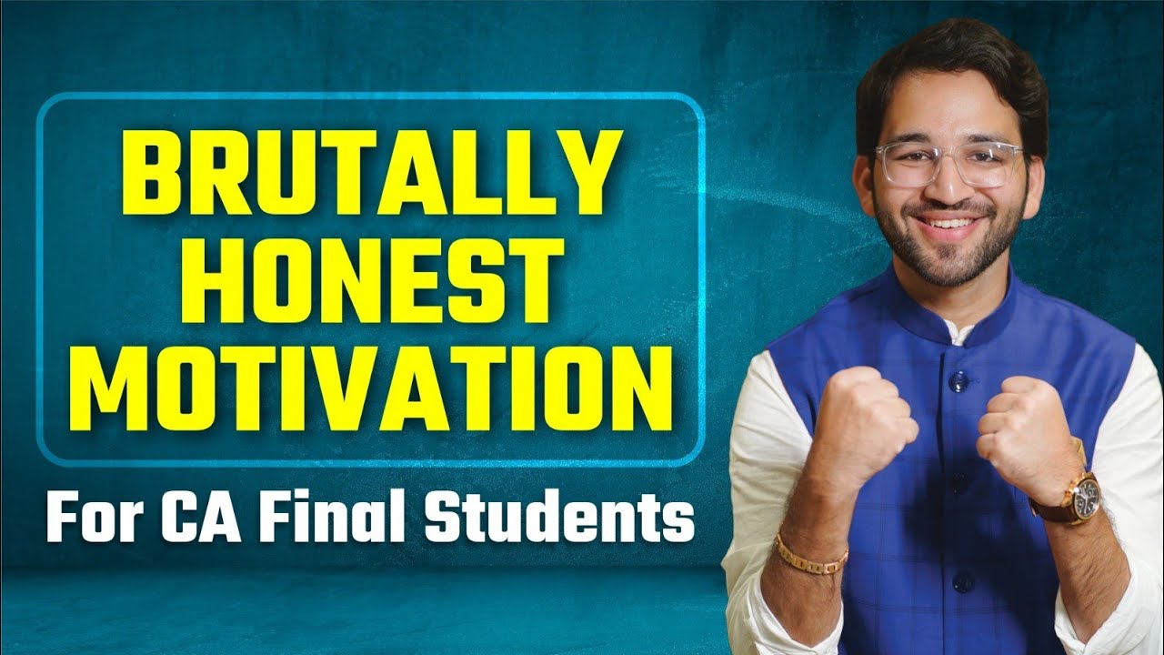 Wake up call every CA Final student needs | CA Final | ICAI | CA Shubham Singhal