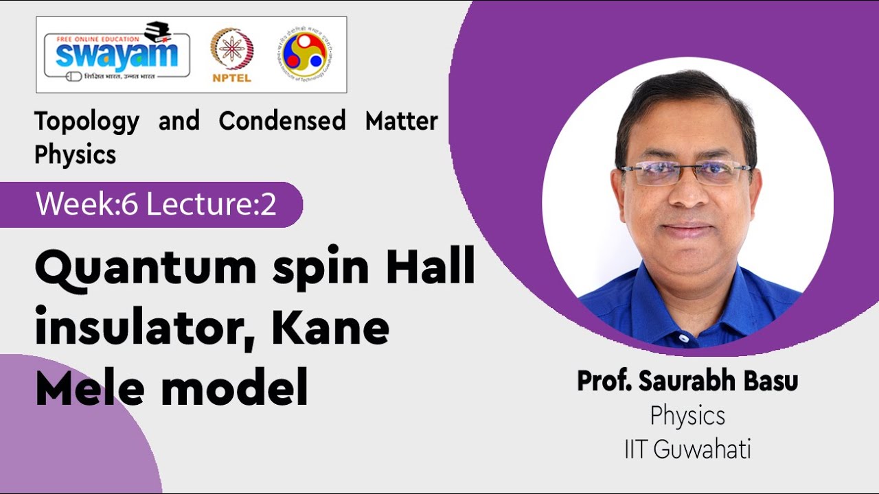 Lec 21: Quantum spin Hall insulator, Kane Mele model