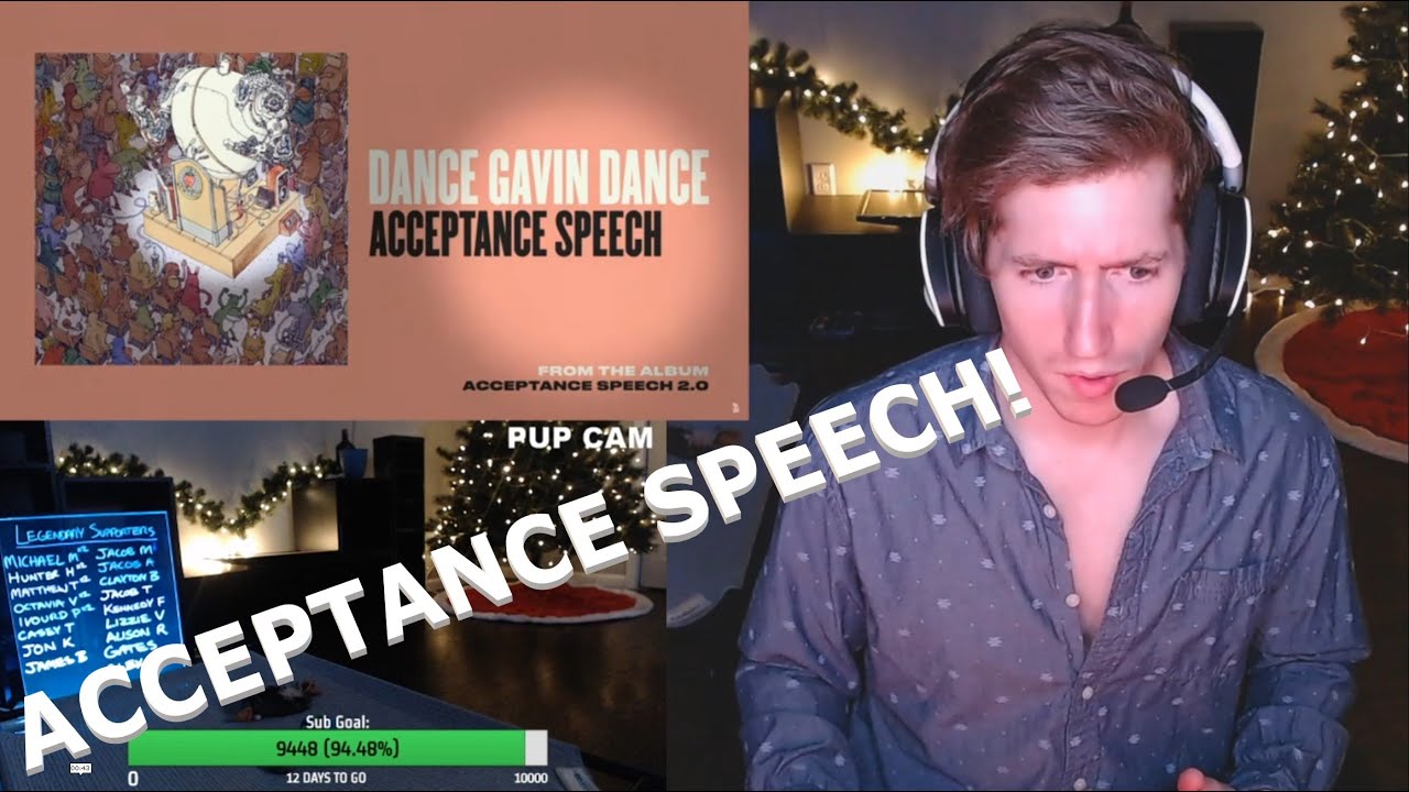 Chris REACTS to Dance Gavin Dance - Acceptance Speech