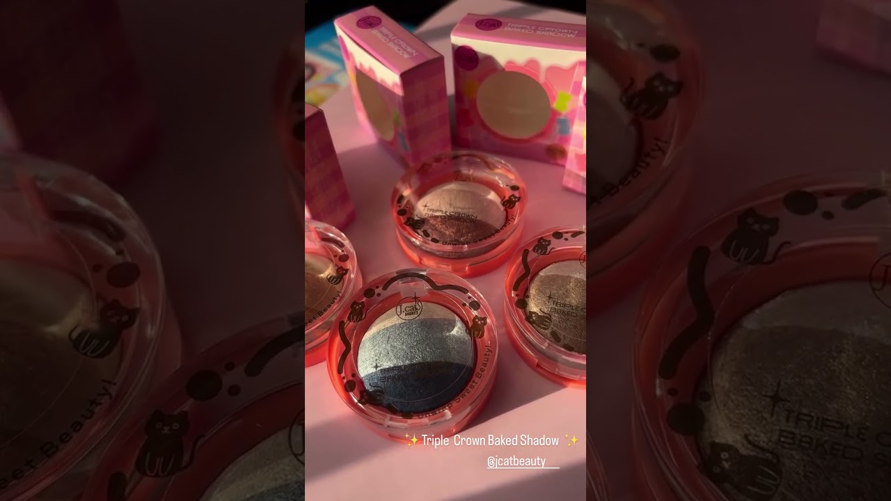 Sweet Treat for Your Eyes 👑 | NEW J.Cat Beauty Triple Crown Baked Shadows Reveal 🍒✨