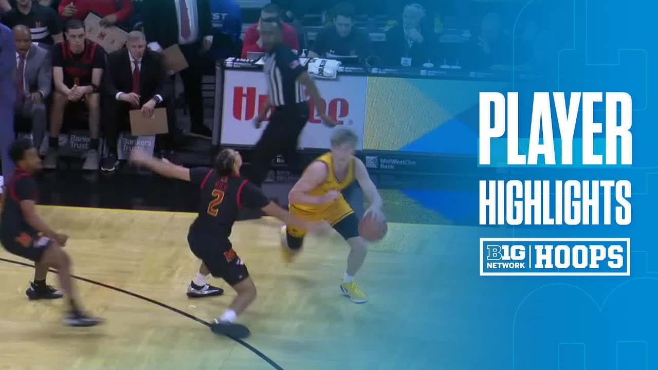Bennett Stirtz Highlights vs. Maryland | Iowa Basketball | 12/06/2025