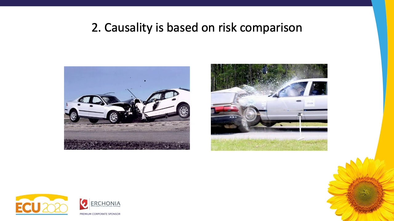 Causation and the law in injuries from car crashes