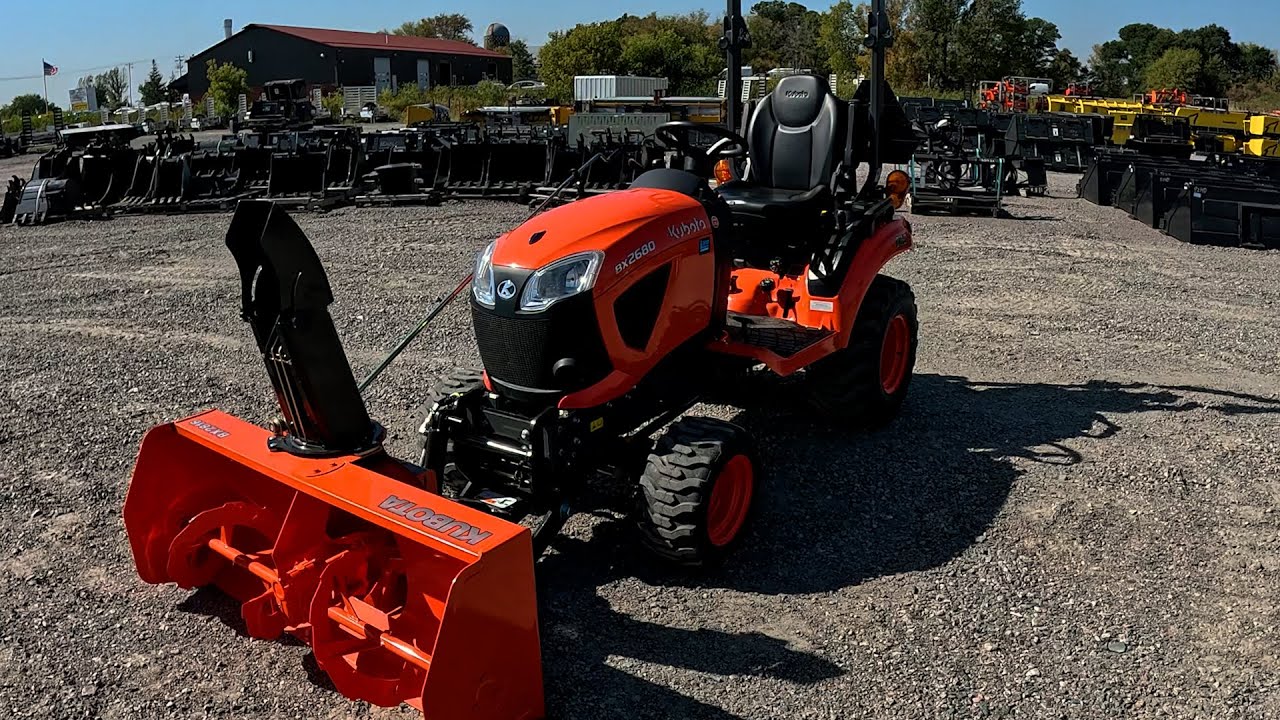 Kubota BX2816 front Snow Blower TWO-STAGE SNOWBLOWER WITH HYDRAULIC OR ELECTRIC OPTIONS