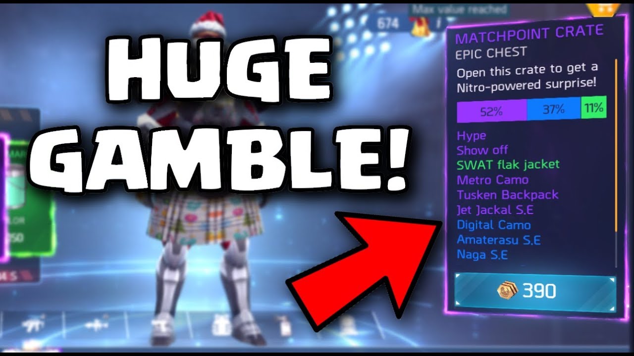 Nitro's MATCHPOINT CRATE: gambling for the SWAT JACKET - Shadowgun Legends