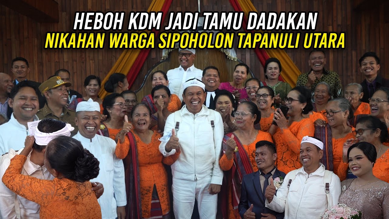 HEBOH KDM JADI TAMU DADAKAN NIKAHAN DI SIPOHOLON TAPANULI UTARA