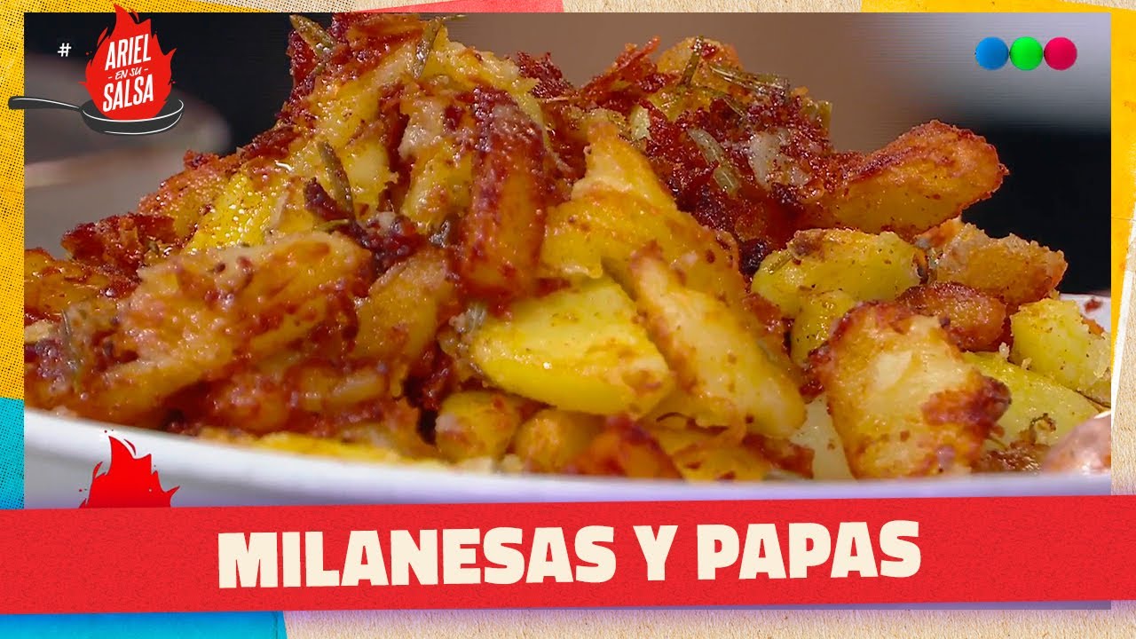 Papas Acanaladas Provenzal - Milanesas de Nalga - Balcarce | ARIEL EN SU SALSA