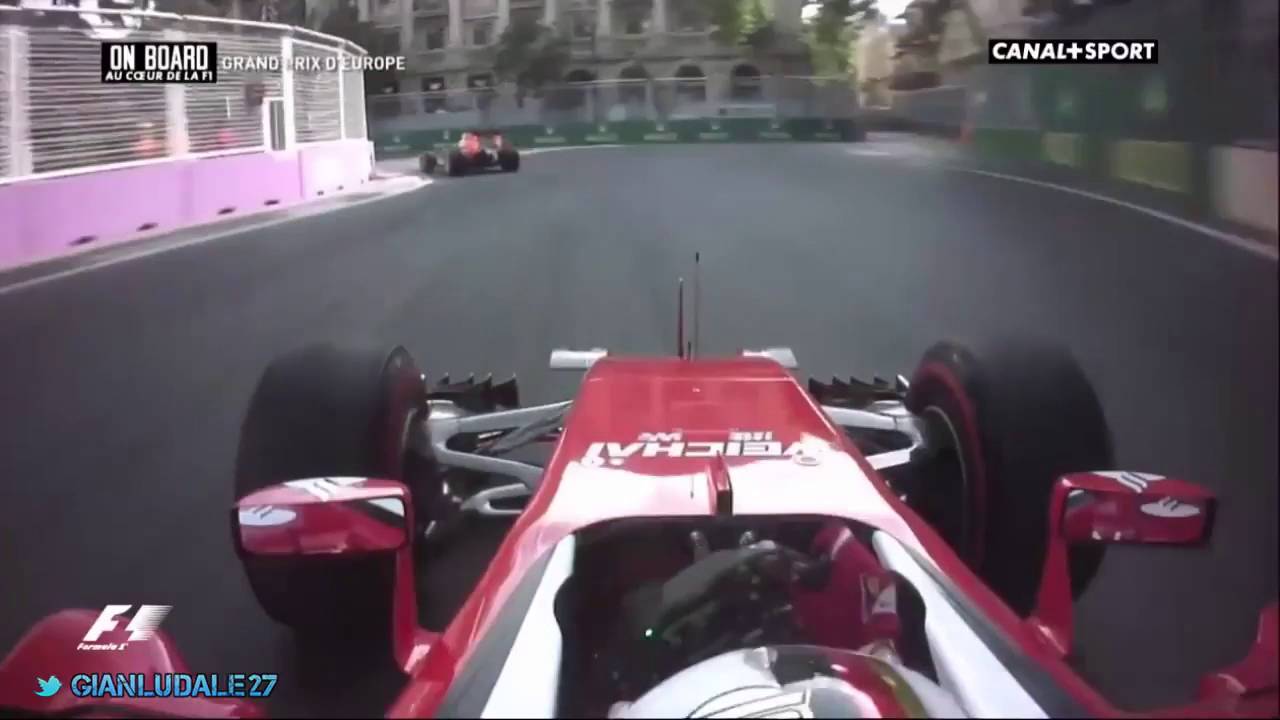Onboard: Vettel's race start  + various moments of the race - European GP 2016