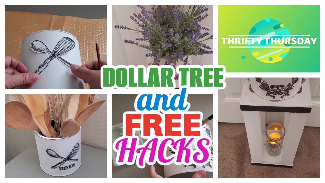 4 DOLLAR TREE AND FREE DIY HOME DECOR AND ORGANIZERS