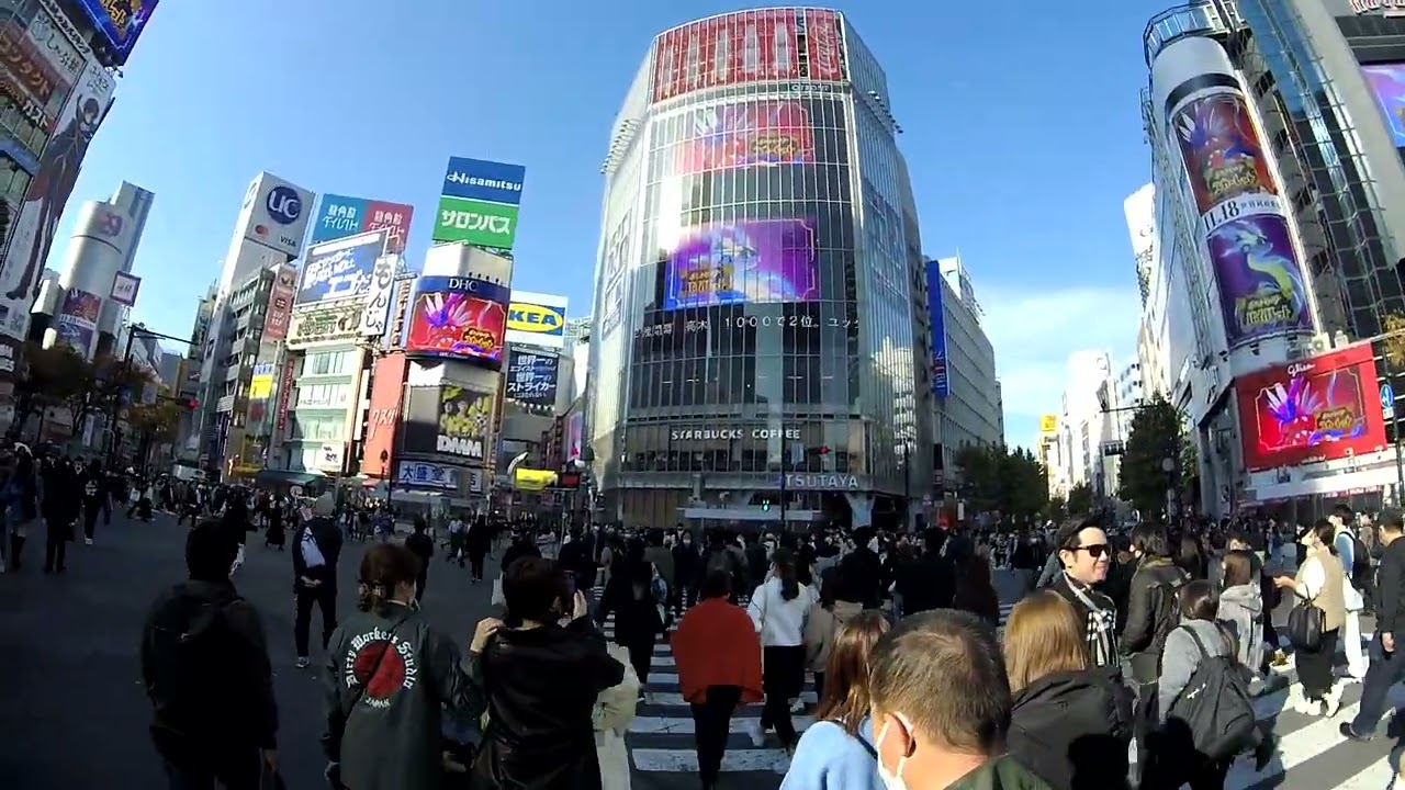 Street walk view of Shibuchika 涉谷