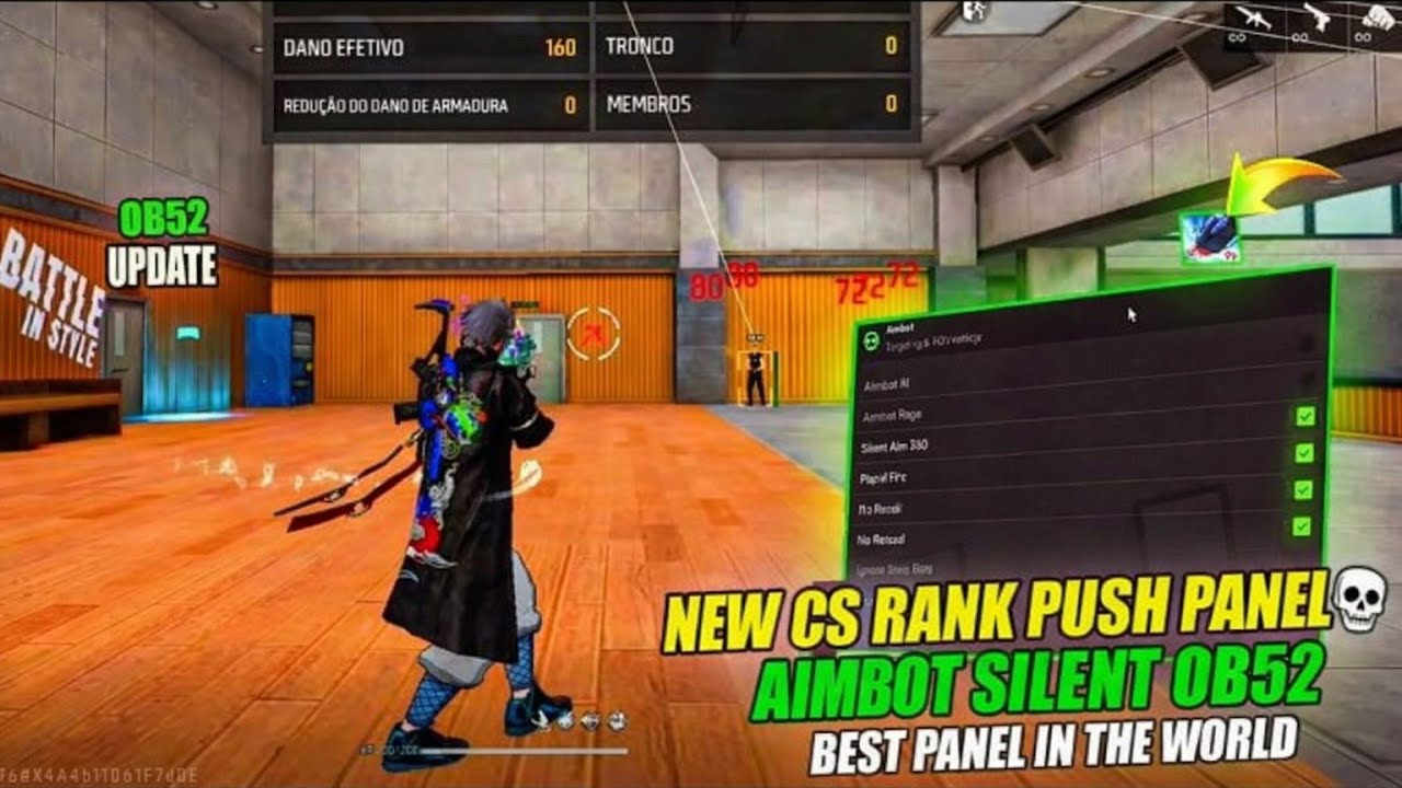 FREE FIRE PC PANEL OB52 💻 FREE FIRE PANEL 🎯 SILENT AIM COVER | 100% SAFE & ANTIBAN | CROXY 