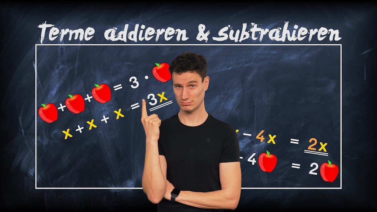 Terme addieren und subtrahieren - einfach erklärt