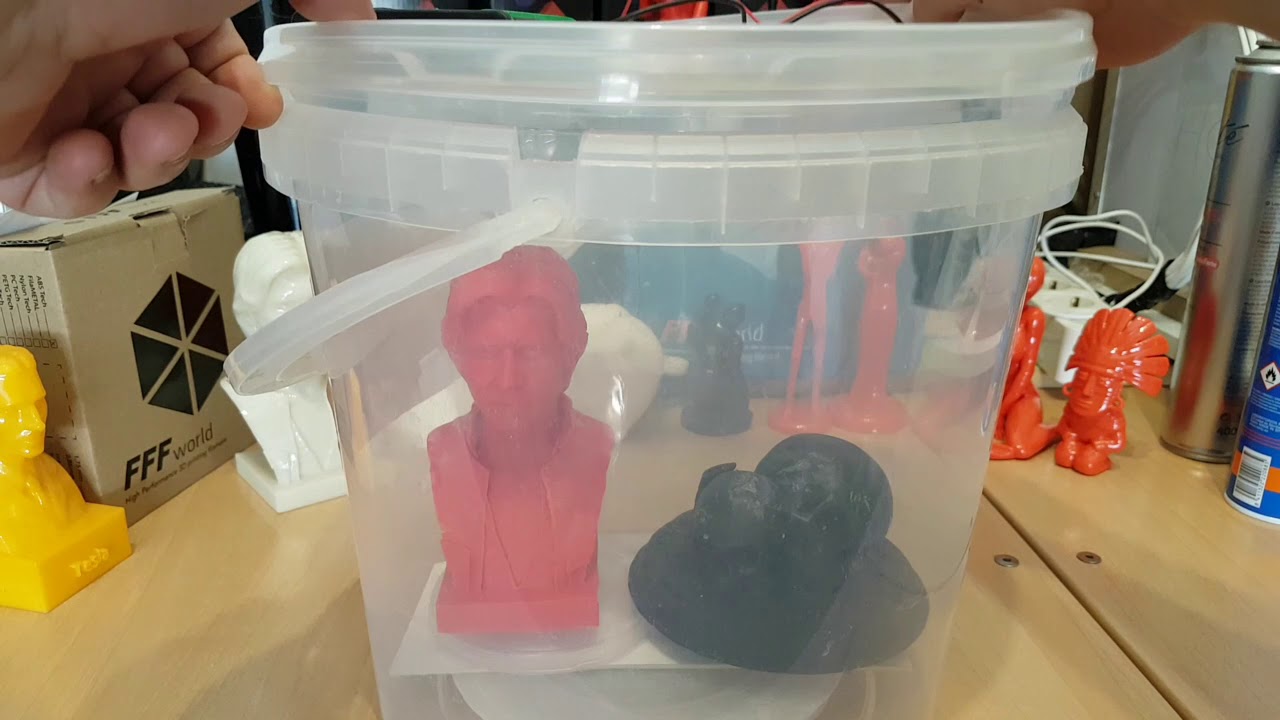 Cuarta prueba - Tratamiento de piezas impresas en 3D de ABS con vapores de acetona