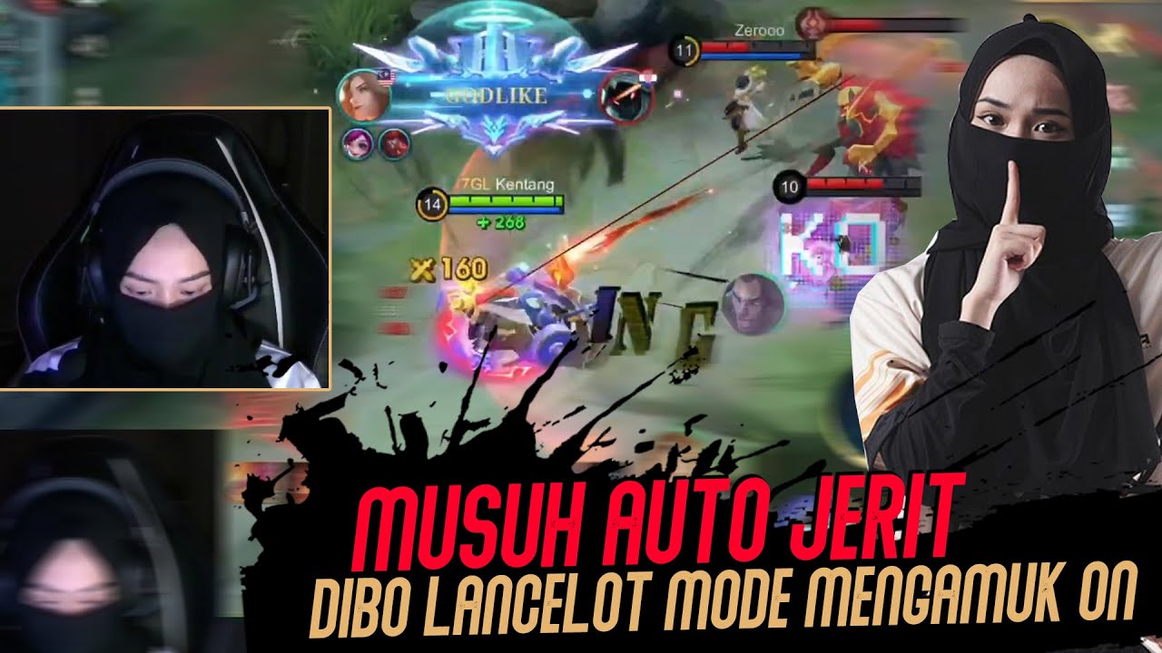 Dibo Jerit Lancelot Mode Mengamuk ON !! Mobile Legends