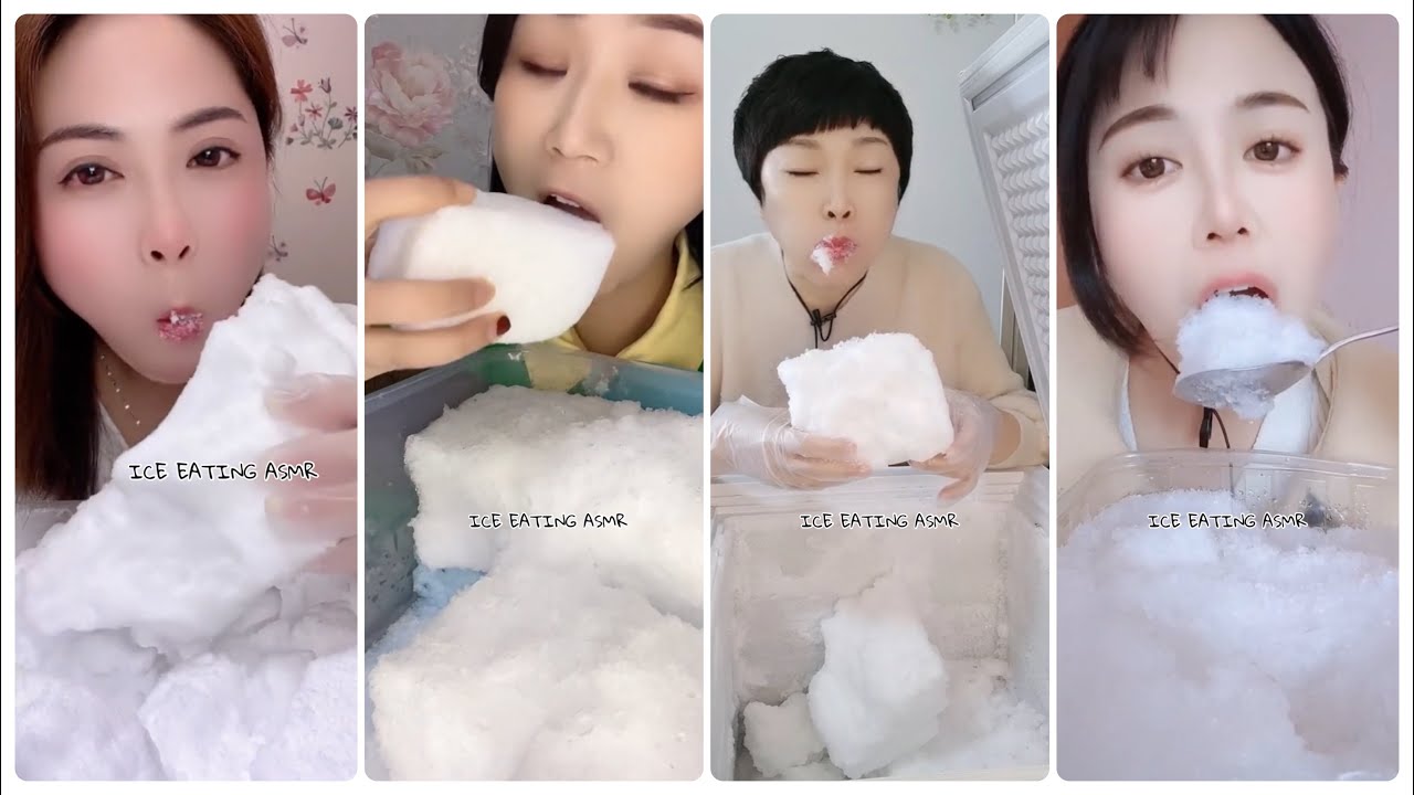 [ASMR] FREEZER FROST EATING & frystifrost & SOFT ICE EATING& ICE MUKBANG & ЯДЕНЕ С ЛЕД & BUZ YEMEK 4