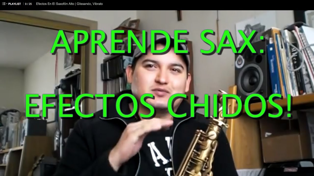 Tutorial de Saxofón Efectos de Glissando, Vibrato