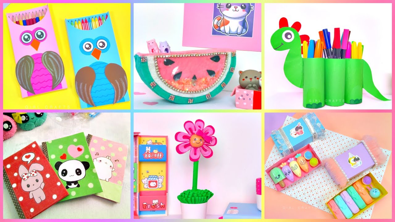 DIY AMAZING SCHOOL SUPPLIES - CUTE and EASY #diy #schoolsupplies