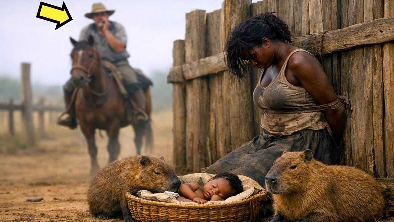 GRANJERO ENCUENTRA MUJER NEGRA ATRAPADA… PERO EL BEBÉ NO ESTABA SOLO…