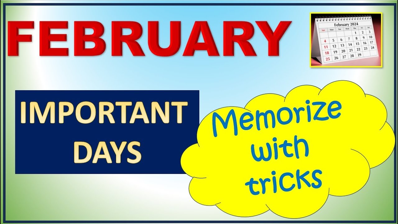 February Important Days Trick || Memorize February important days - STORY | MCQ February Days