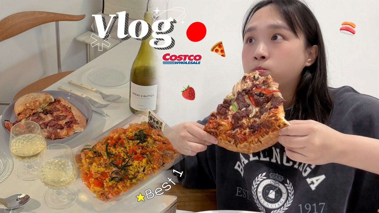 먹지 않는 건 사지도 않는 일상vlog🛒 코스트코 리뷰 먹방 | 코스트코 피자,소금빵,닭갈비,라자냐,연어덮밥,딸기트라이플,팝떡 등 | 먹방브이로그,일상브이로그