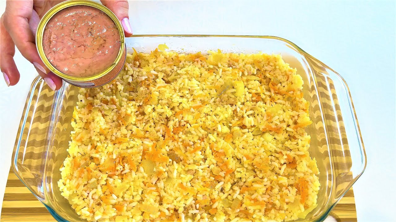 Tienes arroz y atún en lata en casa😉La receta es rápida, rica y saludable😋COCINAMOS JUNTOS